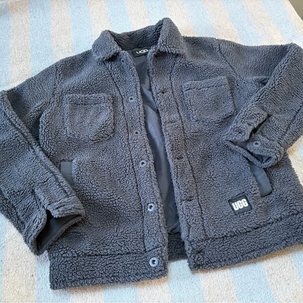 UGG Men's Janson Sherpa Charcoal Jacket